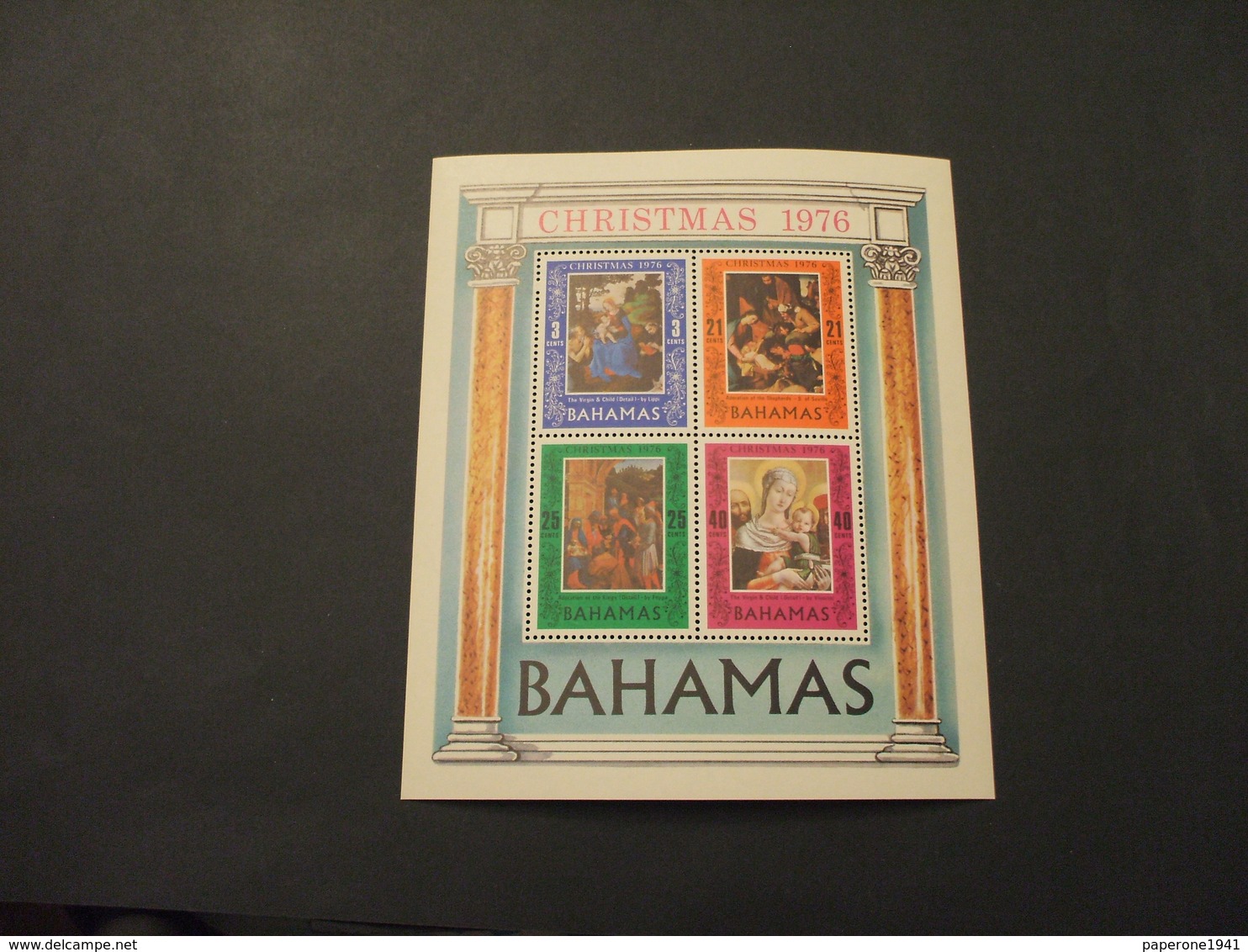 BAHAMAS  - BF 1976 NATALE QUADRI - NUOVI(++) - Bahamas (1973-...)