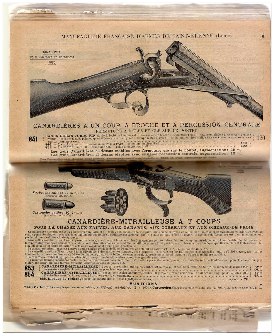 Manufacture française Armes St Etienne n°44    1896