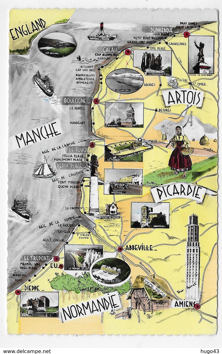 LE LITTORAL NORD - N° 3 - CARTE - FORMAT CPA NON VOYAGEE - Autres & Non Classés