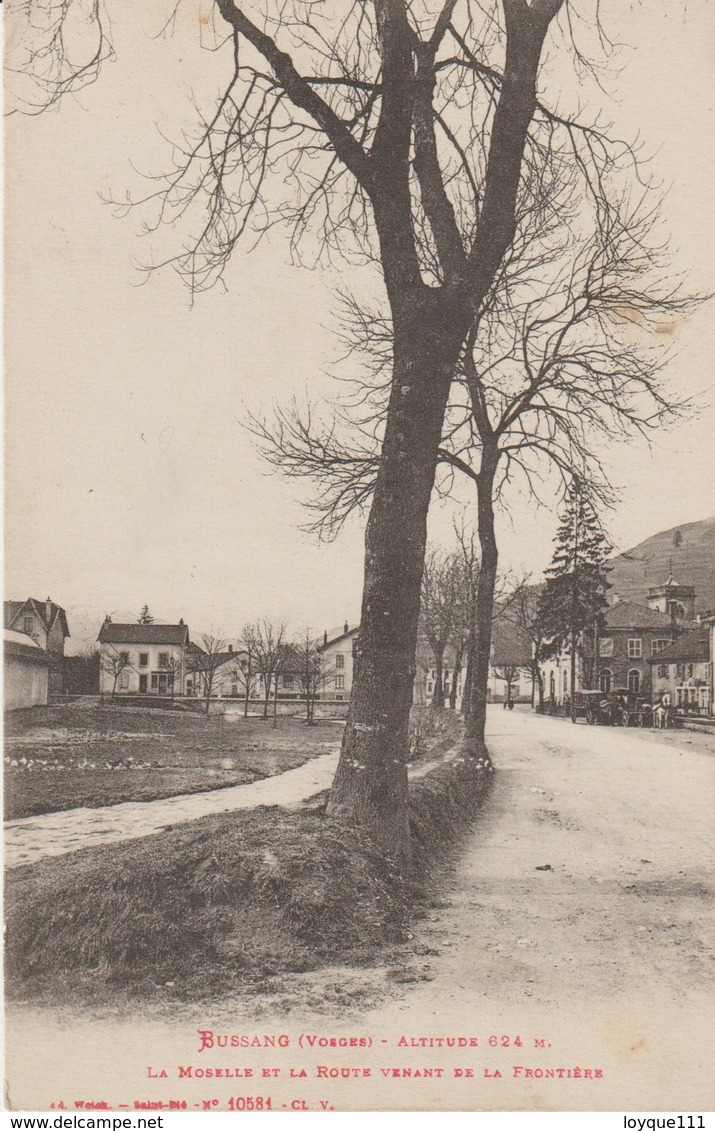 Bussang- La Moselle Et La Route Venant De La Frontière - Bussang