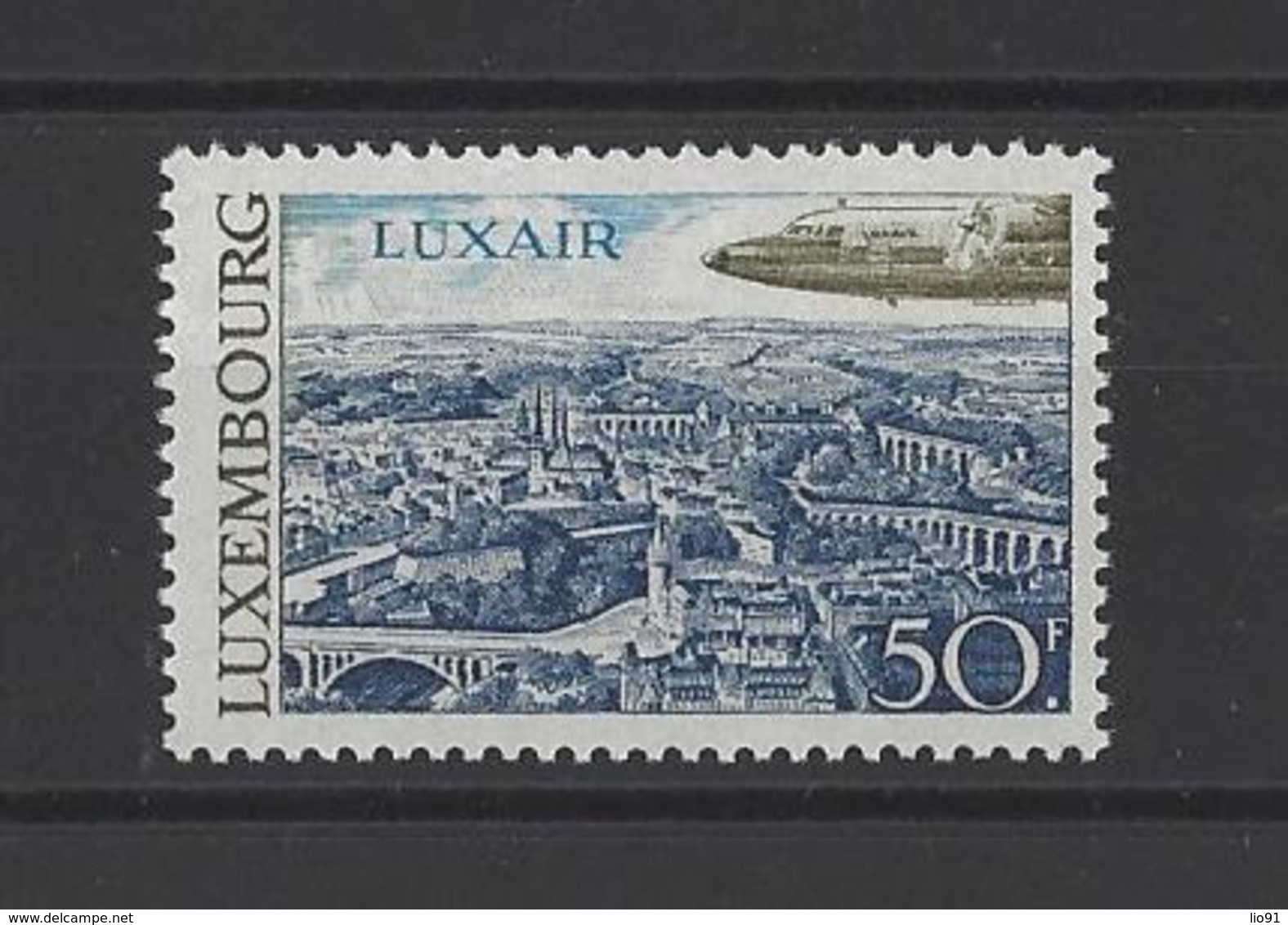 LUXEMBOURG. YT PA 21 Neuf **  Luxembourg Survolée Par Un Avion De La Compagnie "Luxair"  1968 - Unused Stamps