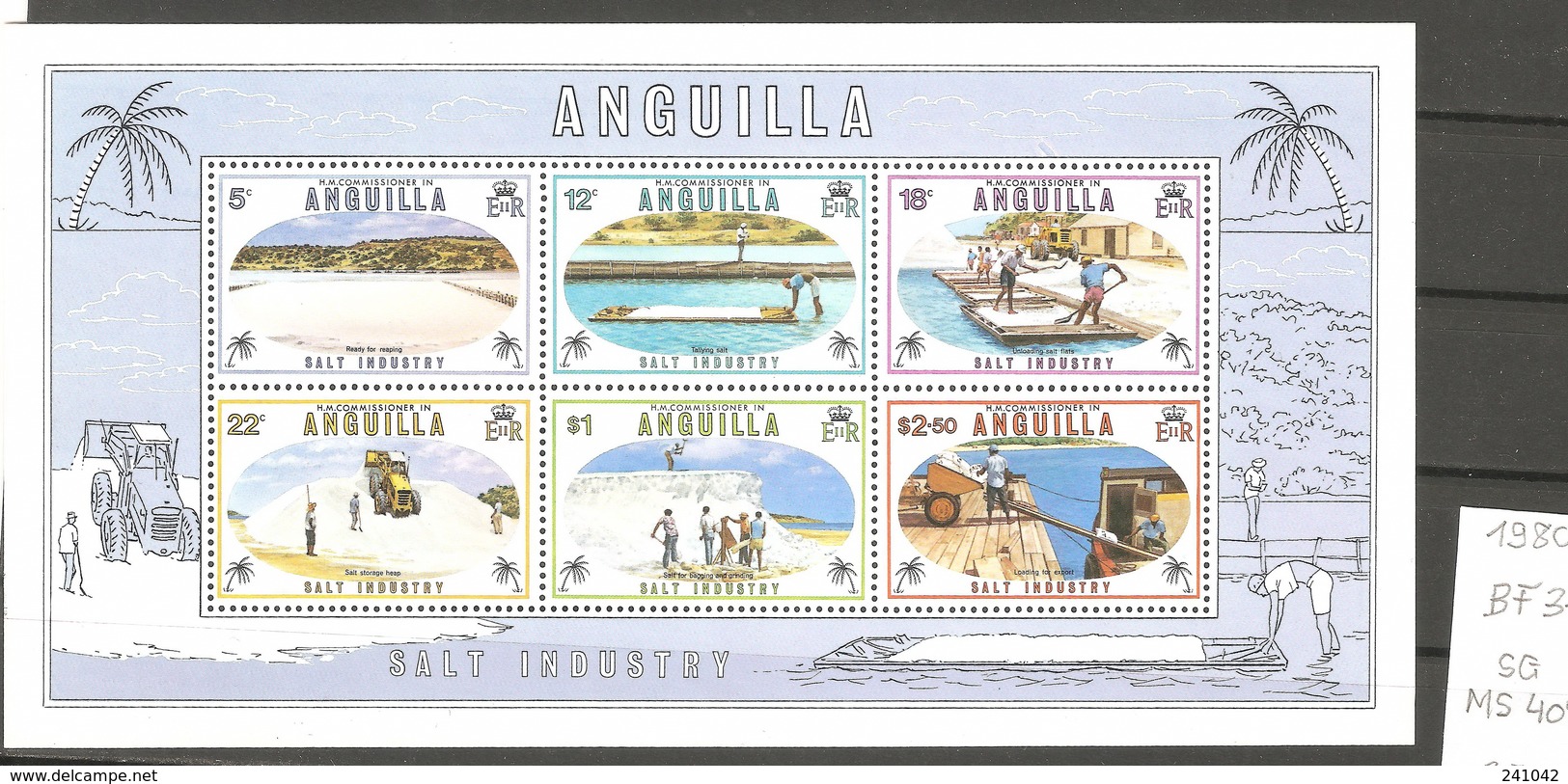 Anguilla, Année 1980, Industrie Du Sel - Anguilla (1968-...)