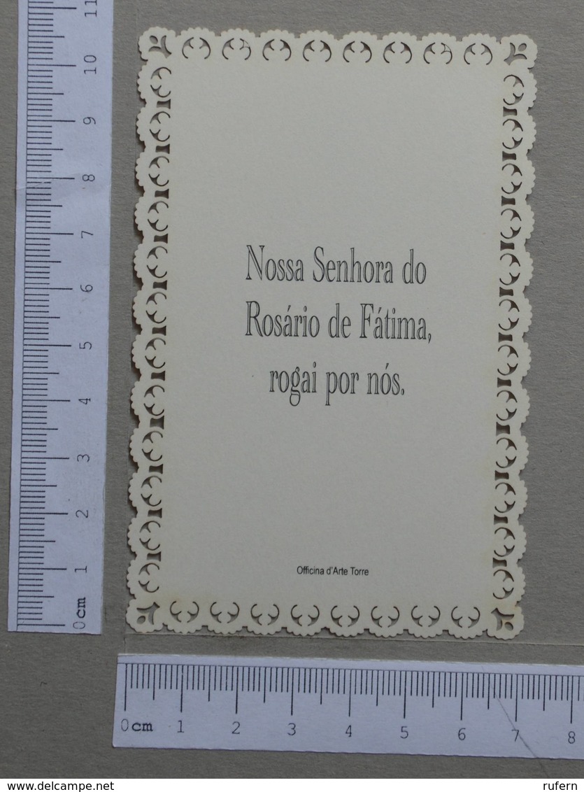 SANTINHOS    - NOSSA SENHORA DE FATIMA  -   2 SCANS  - (Nº21997) - Religion & Esotericism