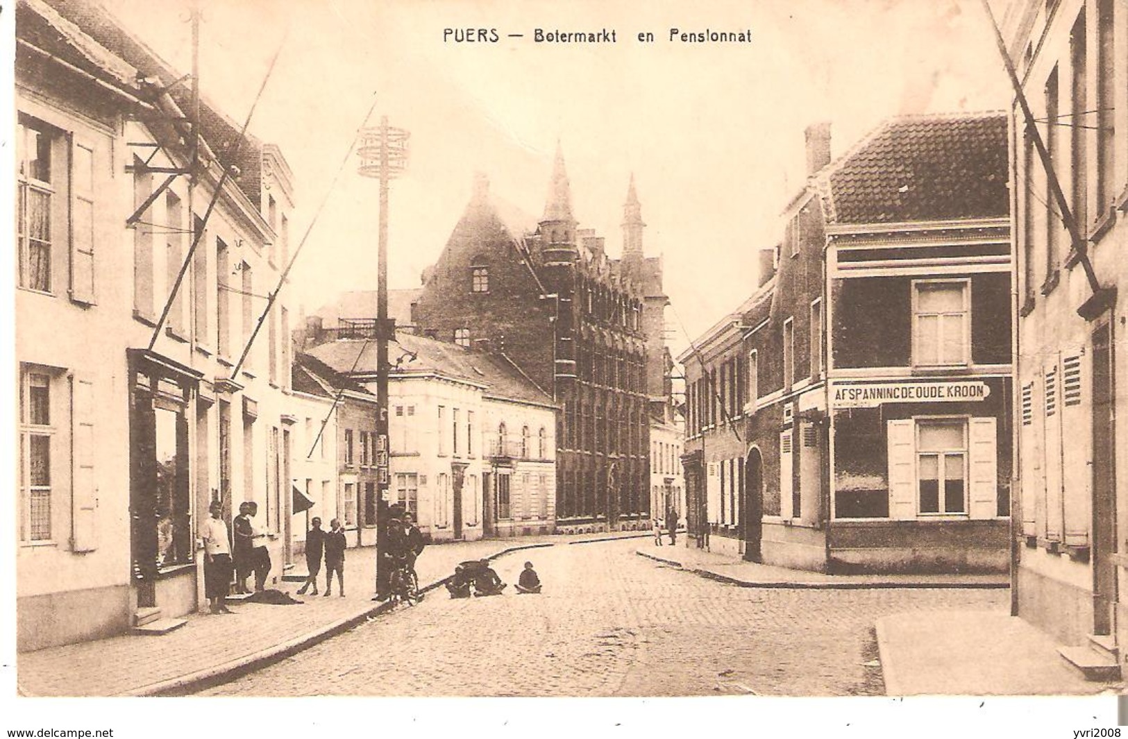 CP. De PUERS - Botermarkt En Pensionnat Du 14/7/1927 V/EECLOO - Puurs