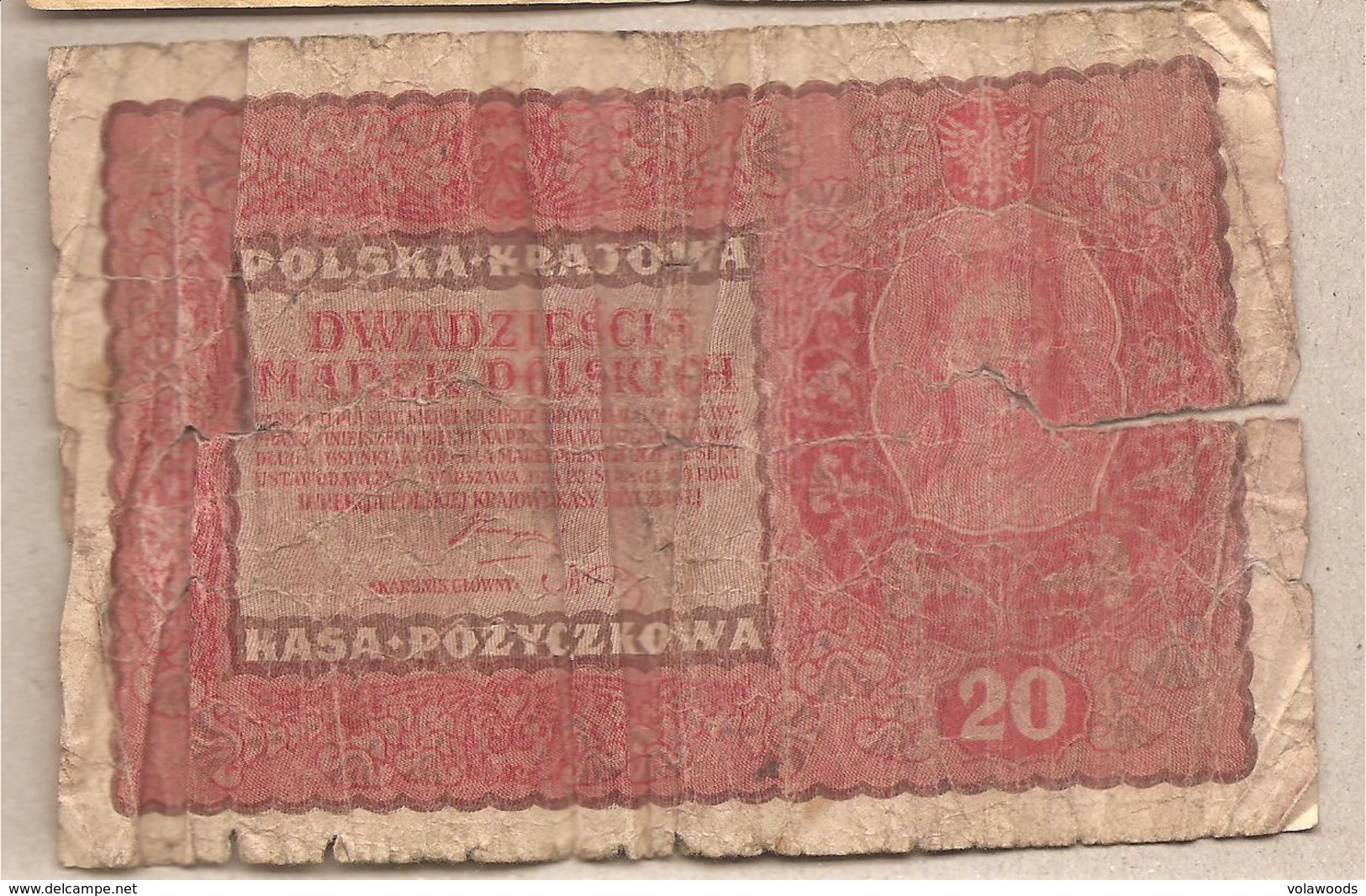Polonia - Banconota Circolata Da 20 Marka P-26b.1 - 1919 - Polonia