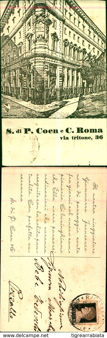 8861a)cartolina  S.DI.PI COEN E C. ROMA -via Tritone,36 - Publicité