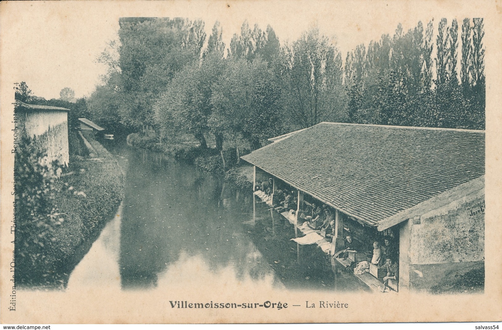 91) VILLEMOISSON-SUR-ORGE : La Rivière - Lavoir - Autres & Non Classés