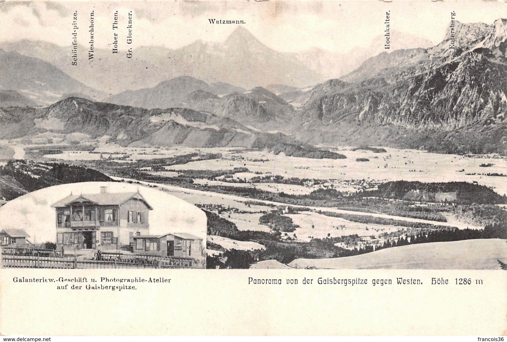 Autriche - Panorama Von Der Gaisbergspitze Gegen Westen - Watzmann - Autres & Non Classés