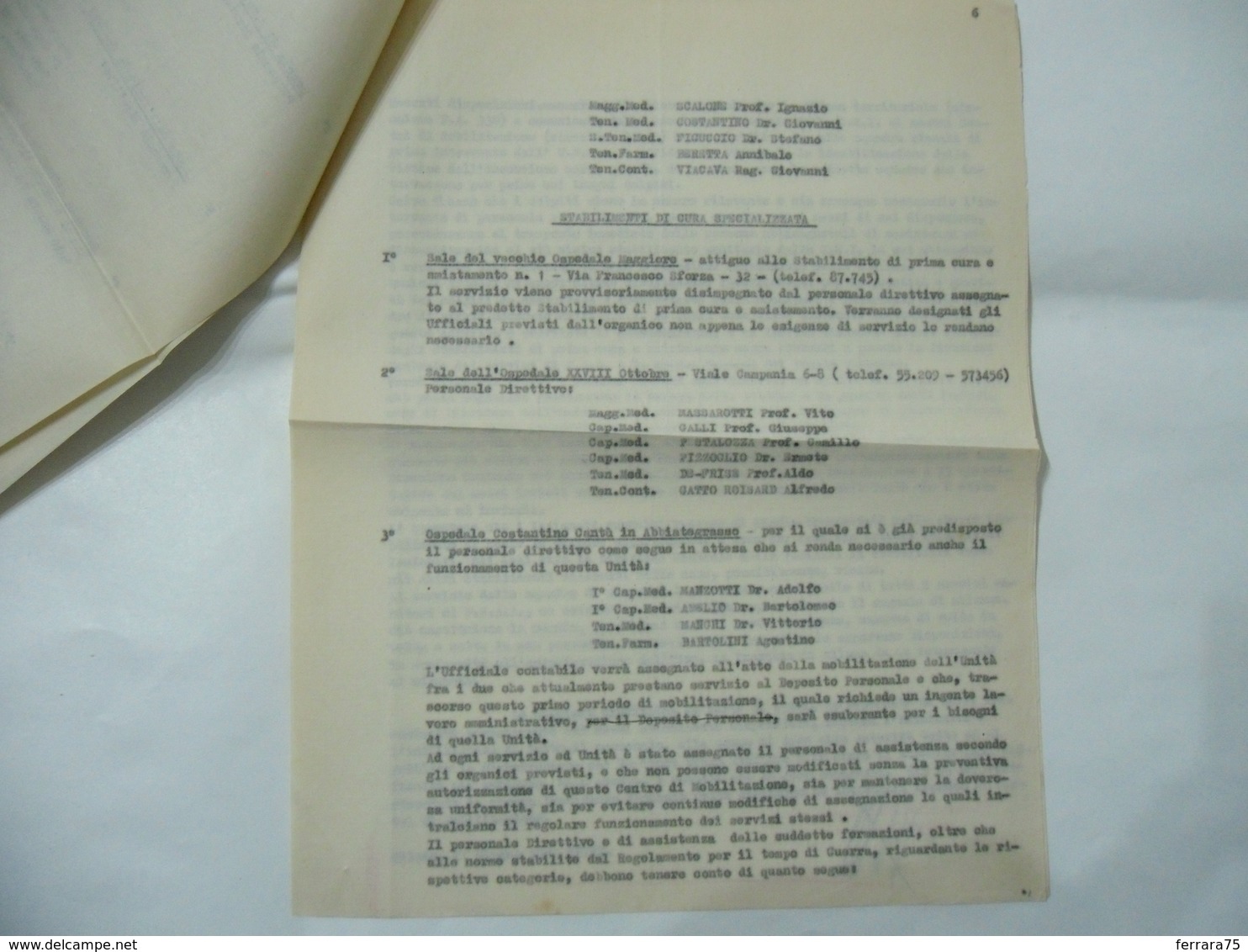 DOCUMENTO WW2 FASCISMO CROCE ROSSA ITALIANA RED CROSS.