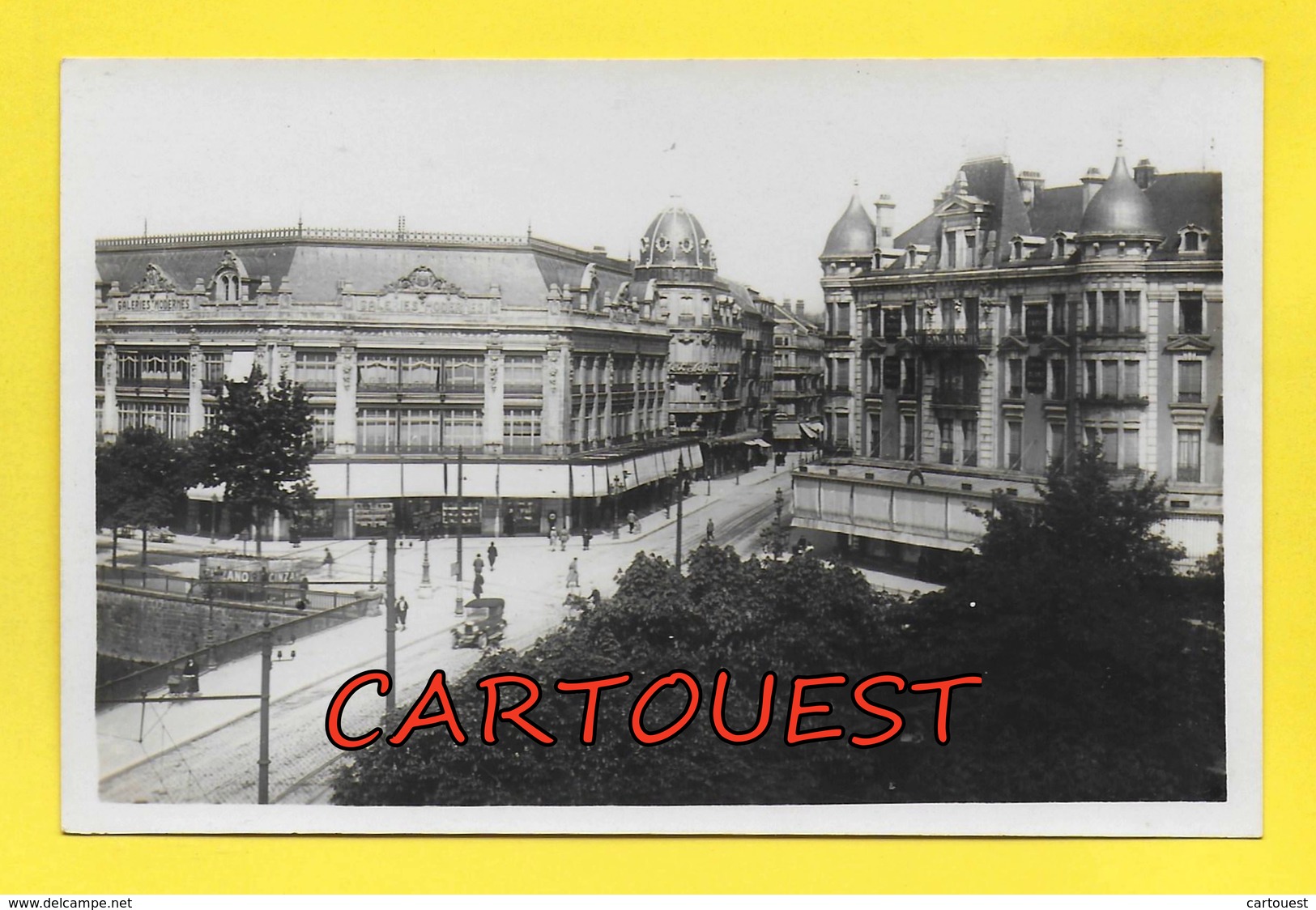 CPA 90 BELFORT BOULEVARD CARNOT ET LES GRANDS MAGASINS - Belfort - Ville