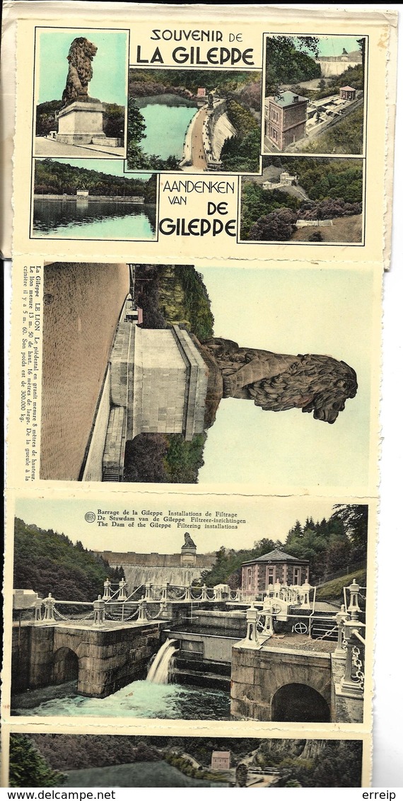 Eupen Le Barrage De La Gileppe Carnet Complet 10 Cartes Couleur - Eupen