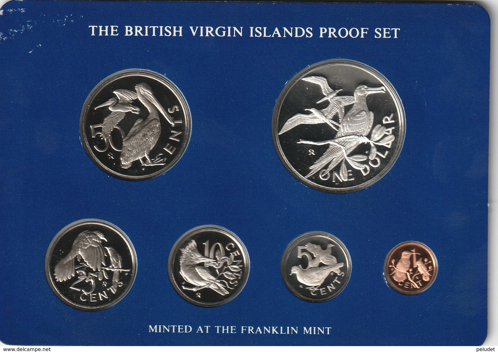 The British Virgin Islands Proof Set 1976 - Iles Vièrges Britanniques