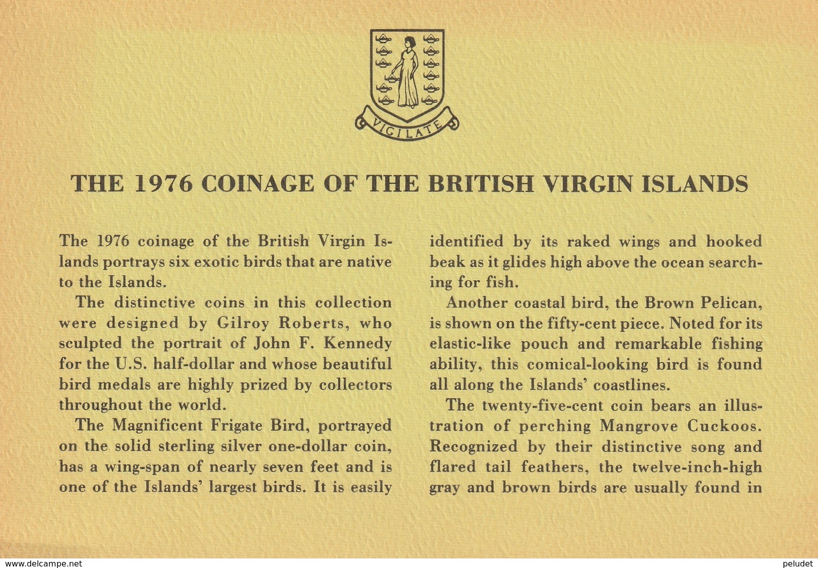 The British Virgin Islands Proof Set 1976 - Britse Maagdeneilanden