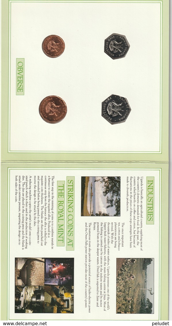Uganda Coin Set 1987 - Uganda