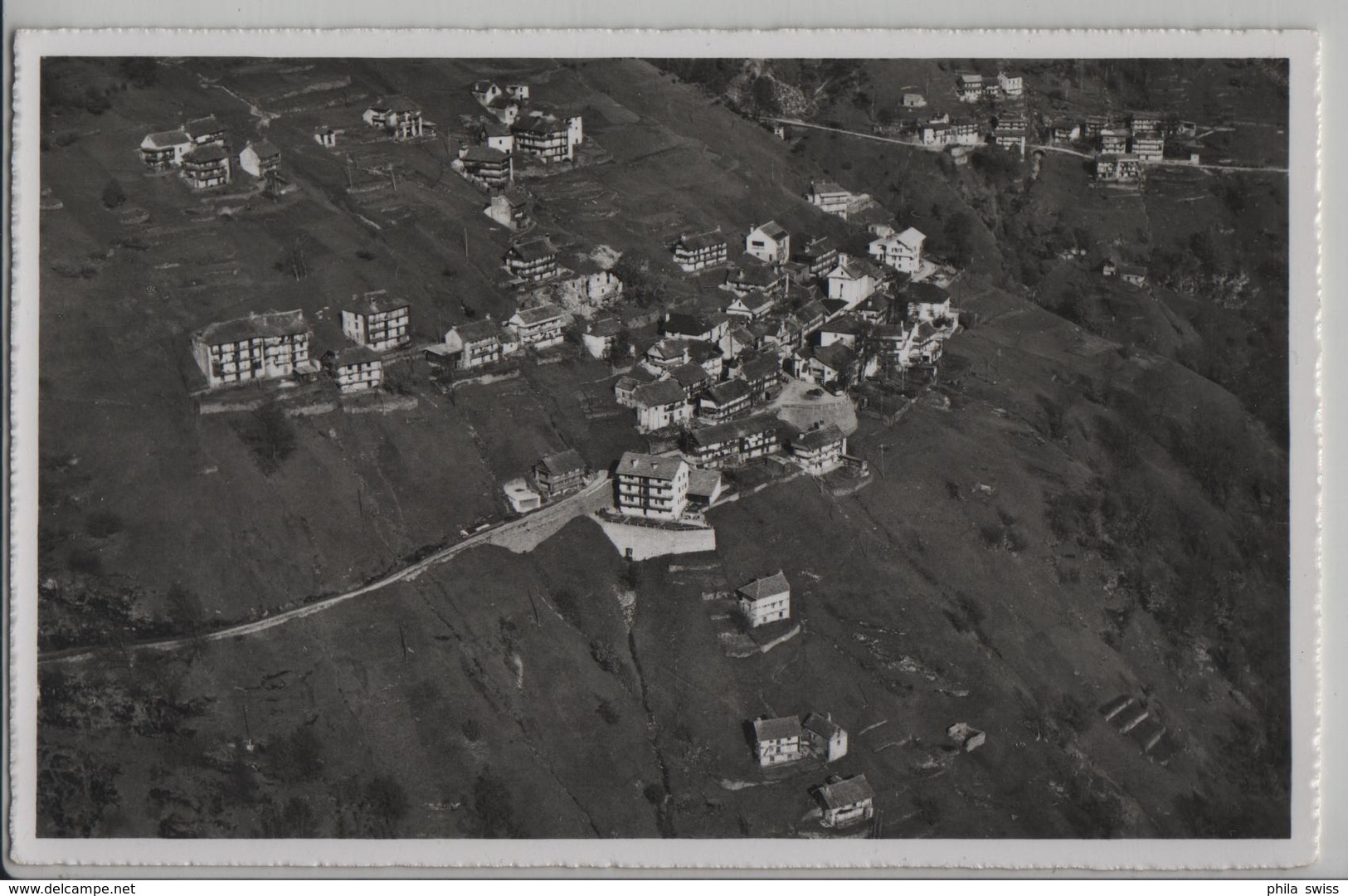 Spruga - Val Onsernone - Photo Aerea V. Vivari - Flieger-Postkarte - Onsernone