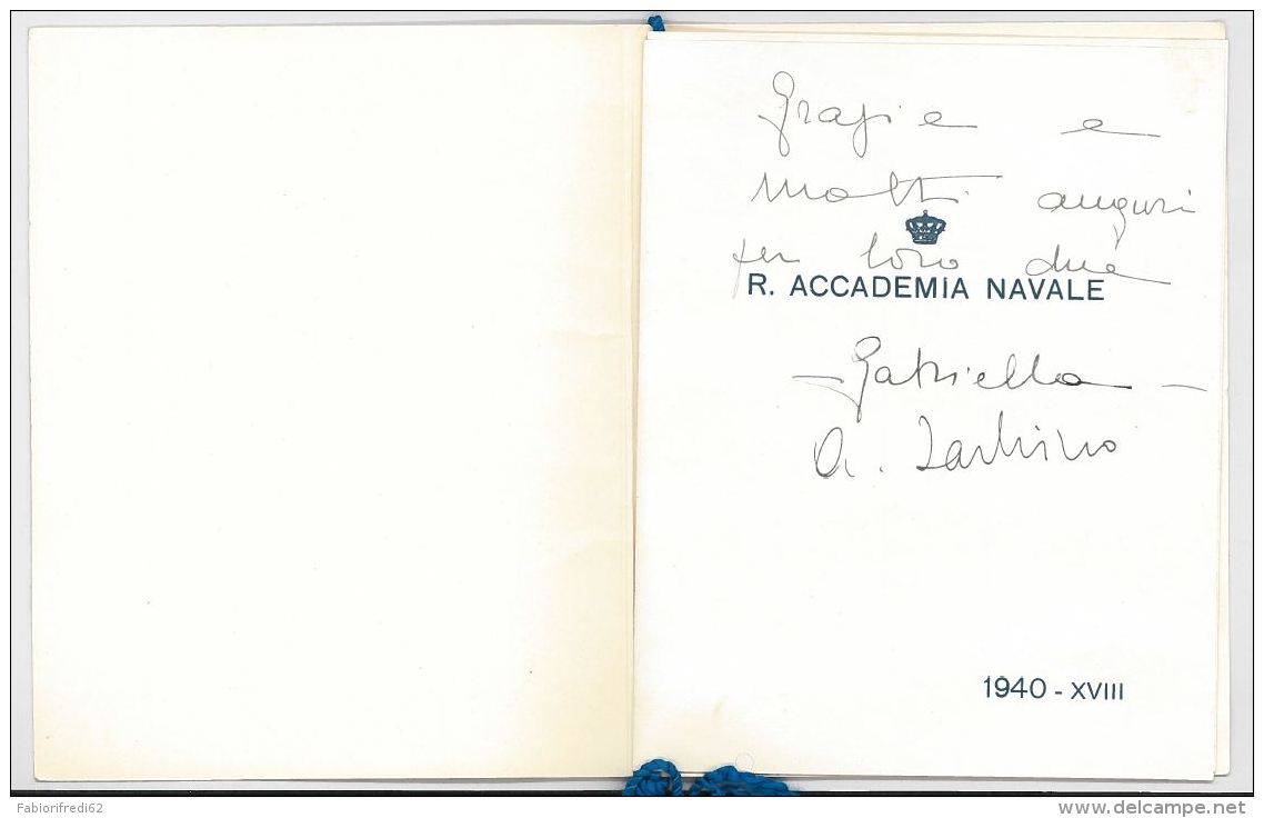 CALENDARIO ACCADEMIA NAVALE 1940  (HX241 - Formato Piccolo : 1921-40