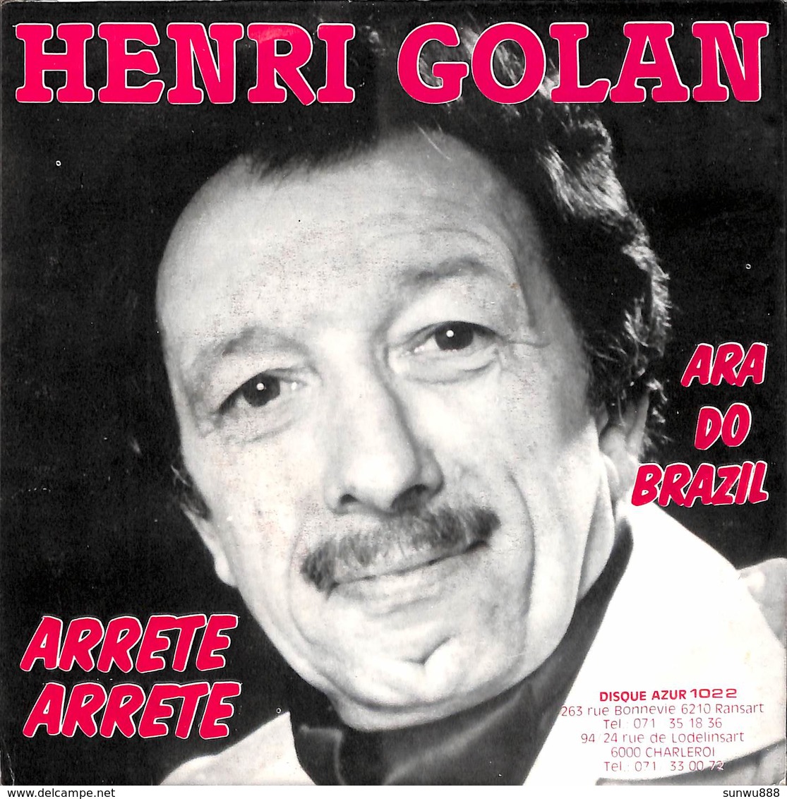 Henri Golan - Arrete Arrete - Ara Do Brazil (45 Tours) - Sonstige & Ohne Zuordnung