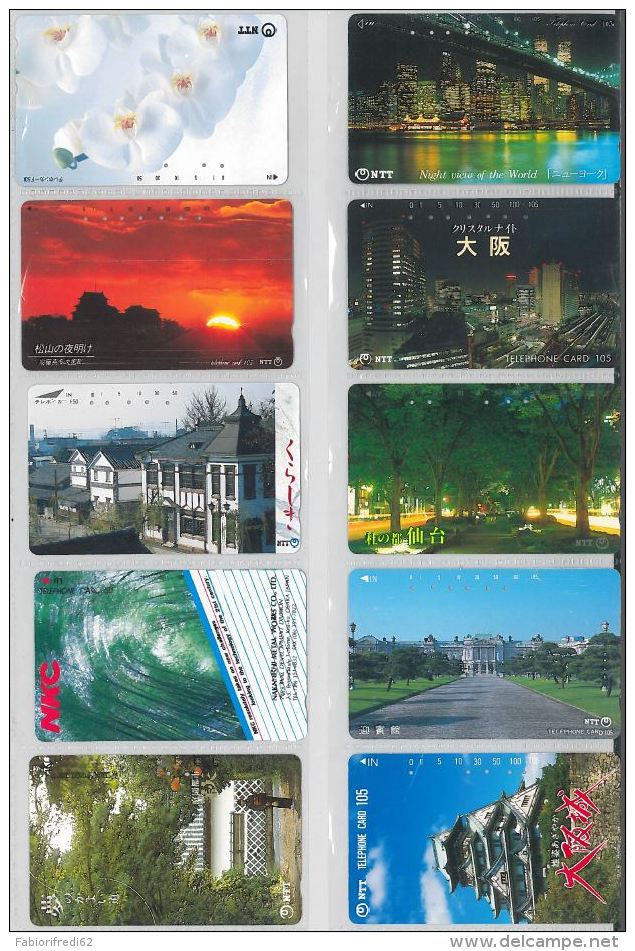 LOT 10 PHONE CARDS GIAPPONE (ES164 - Japan
