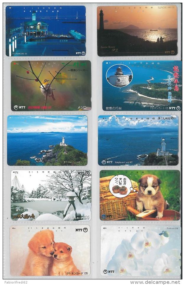 LOT 10 PHONE CARDS GIAPPONE (ES177 - Japan