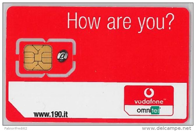 GSM CON CHIP SOLO USO COLLEZIONE VODAFONE HOW ARE YOU (H.40.5 - Schede GSM, Prepagate & Ricariche