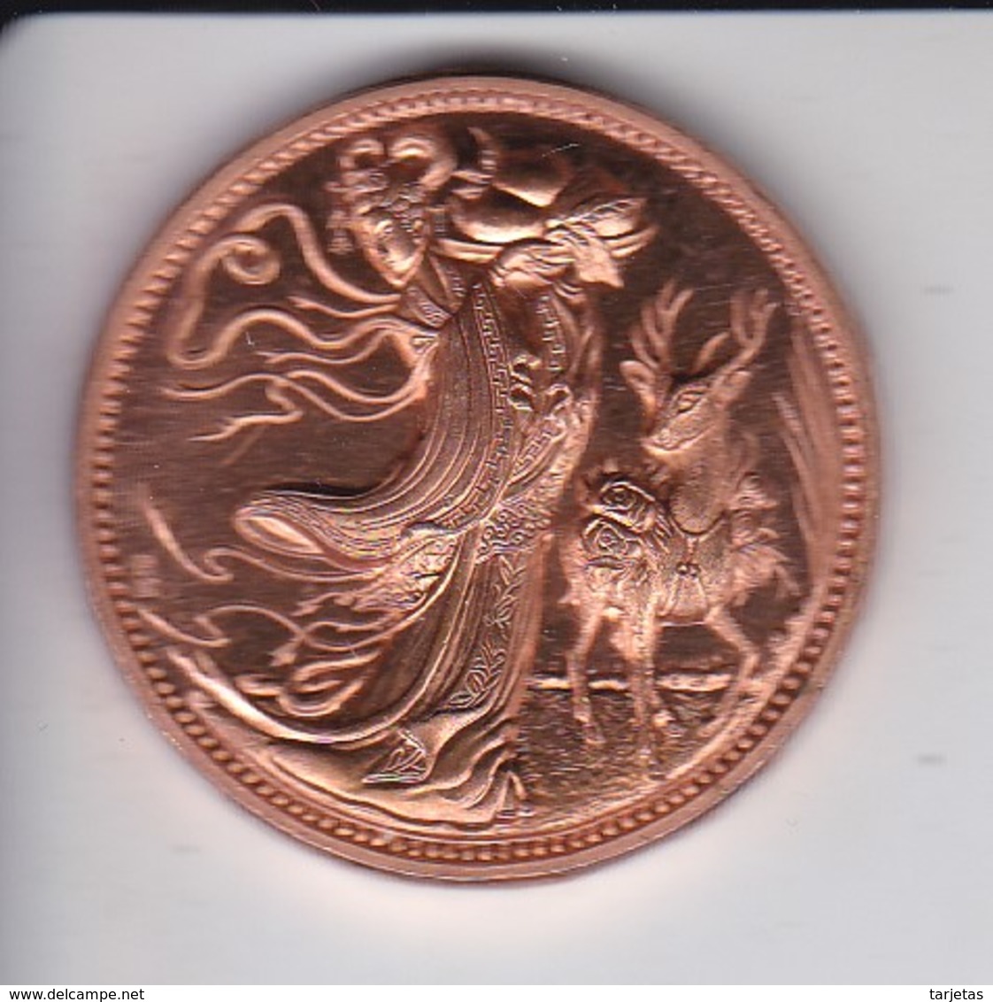 MEDALLA DE HONG KONG CON RELIEVE-  BAUHINIA BLAKEANA (MONEDA-COIN) - Hongkong