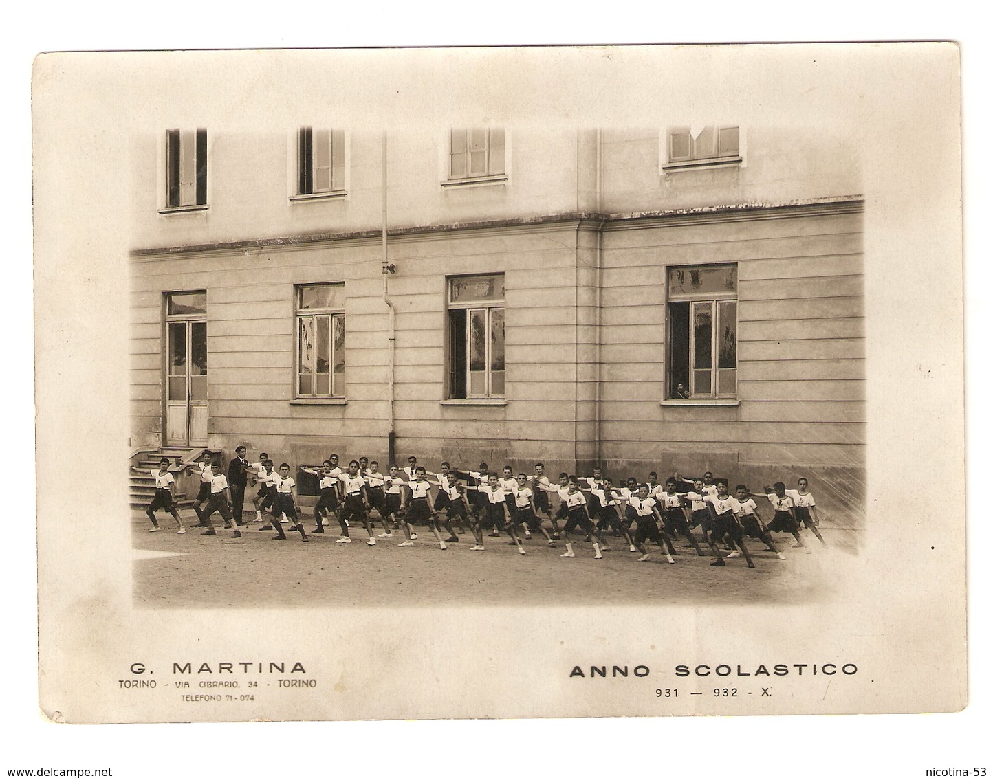 FO--0005-- ANNO SCOLASTICO  1931-1932 - GINNASTICA DEI BALILLA - Anonymous Persons