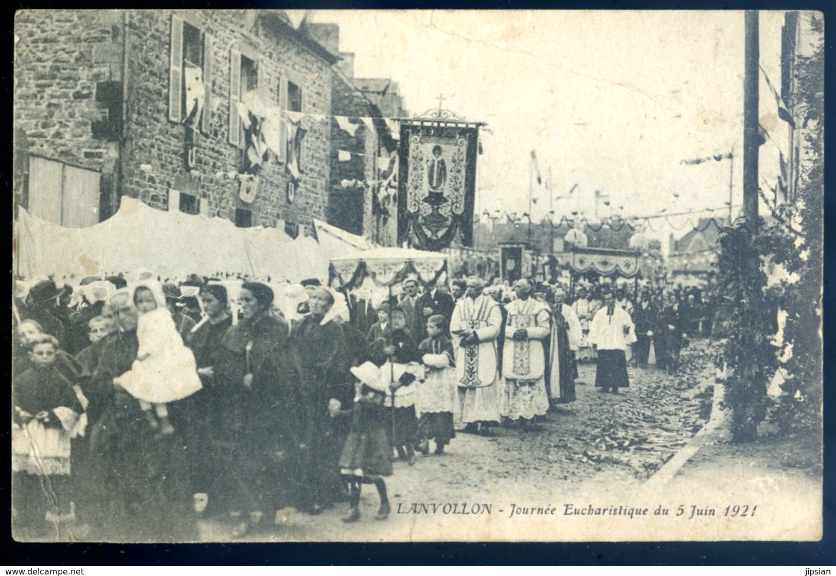 Cpa  Du 22  Lanvollon Journée Eucharistique Du 5 Juin 1921 AVRIL18-09 - Lanvollon