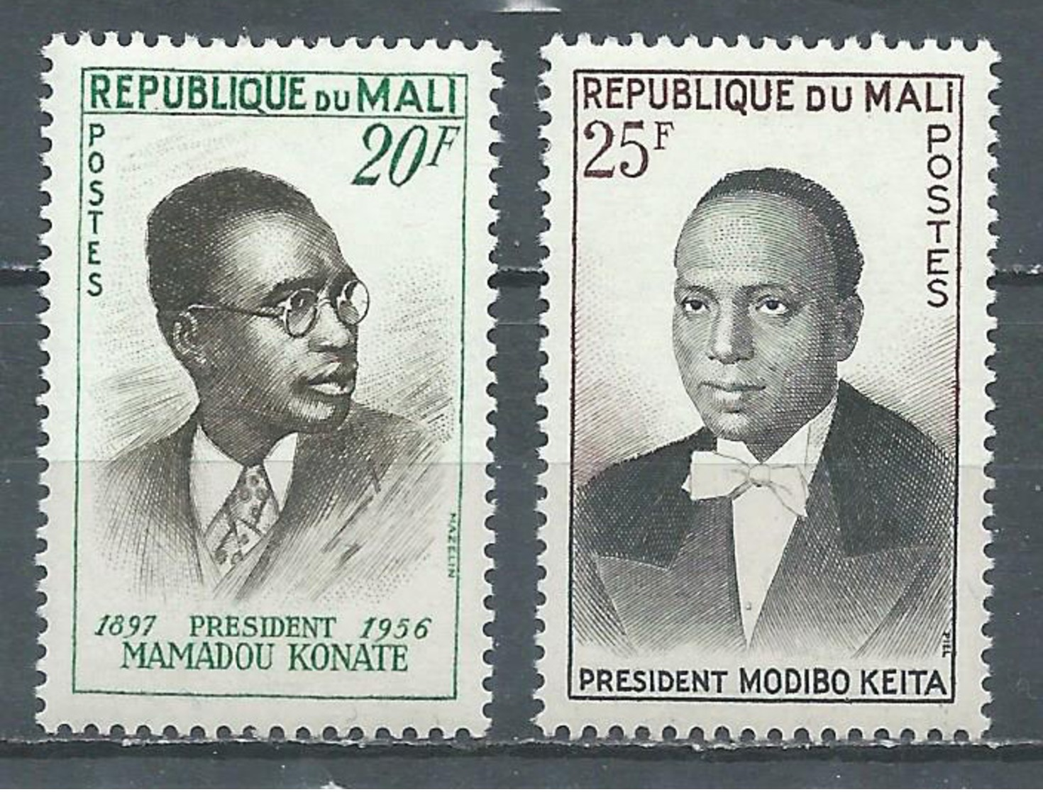 Mali YT N°13/14 Présidents Neuf ** - Mali (1959-...)