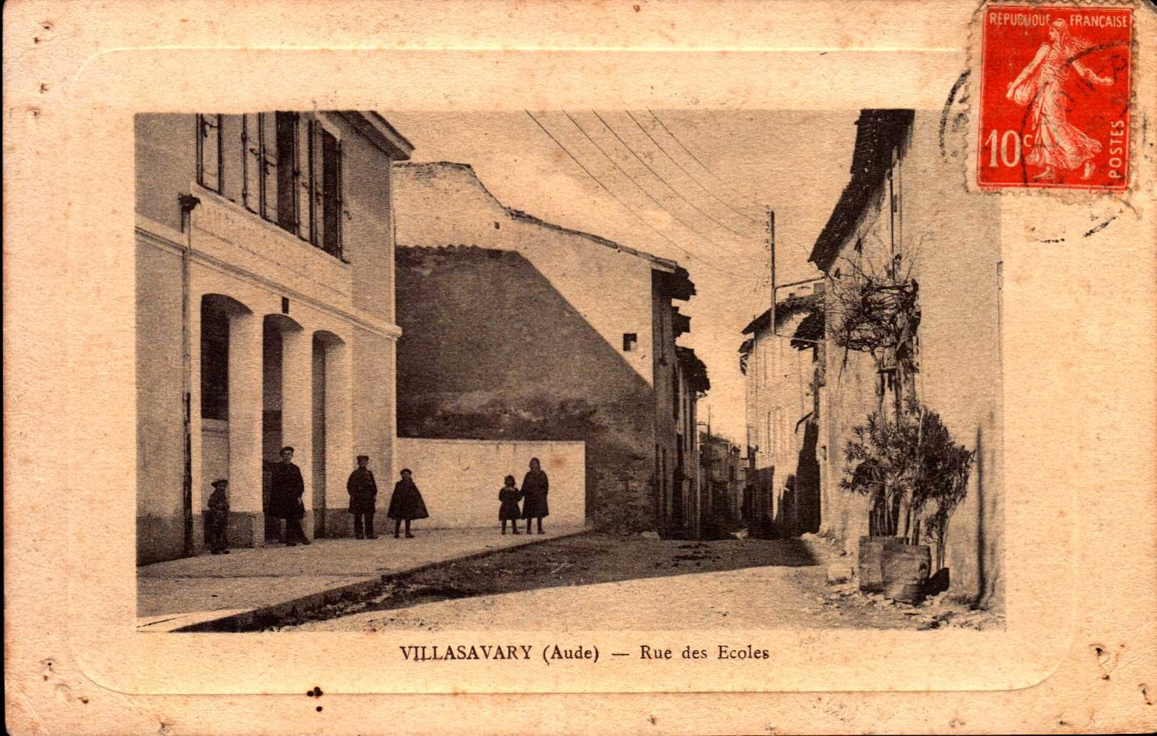 CPA - AUDE - Villasavary - Rue Des Ecoles - Autres & Non Classés