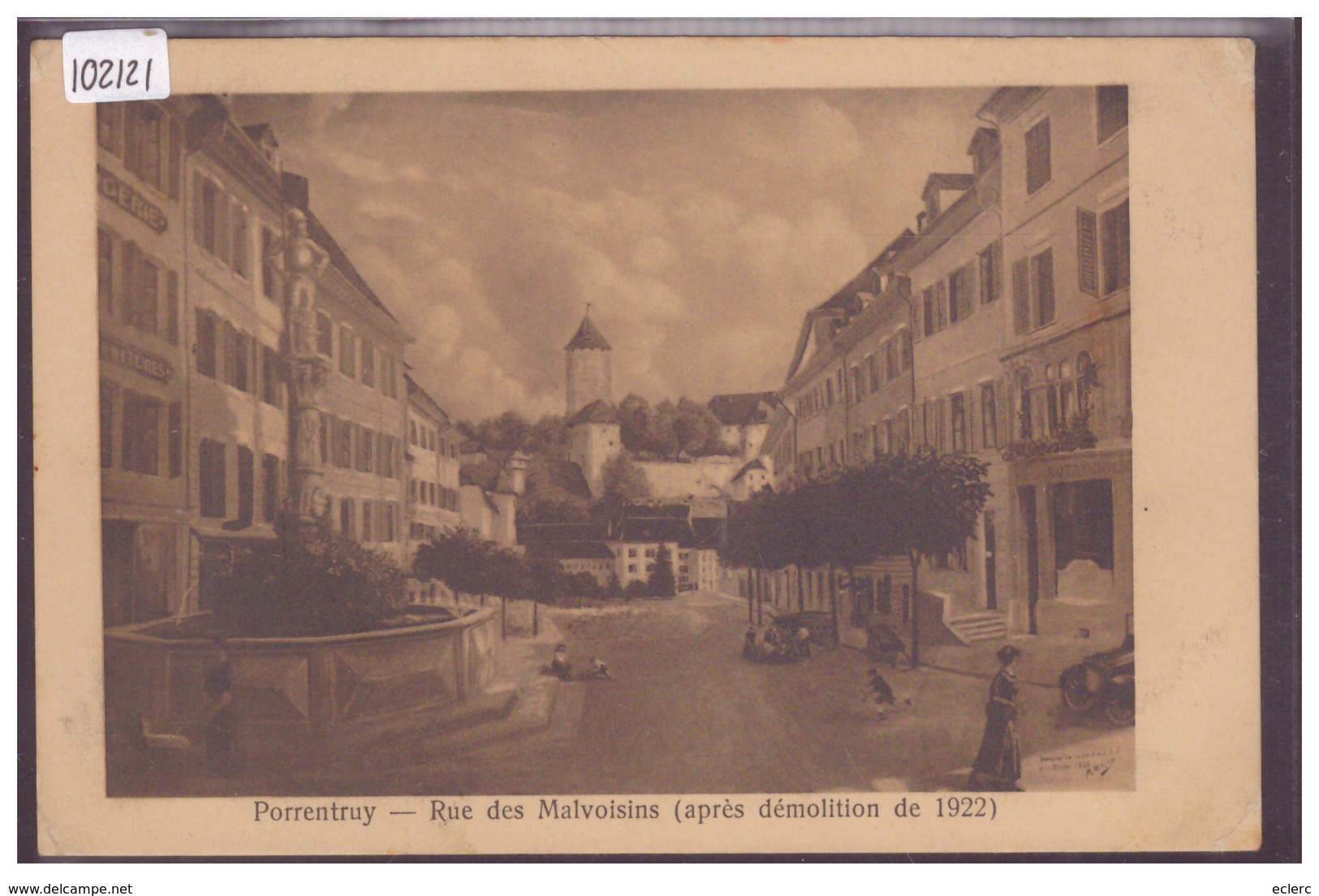 PORRENTRUY - RUE DES MALVOISINS - B ( MINI PLI D'ANGLE ) - Porrentruy