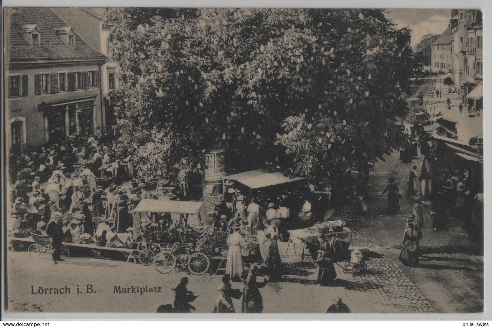 Lörrach I.B. - Marktplatz, Belebt - Lörrach