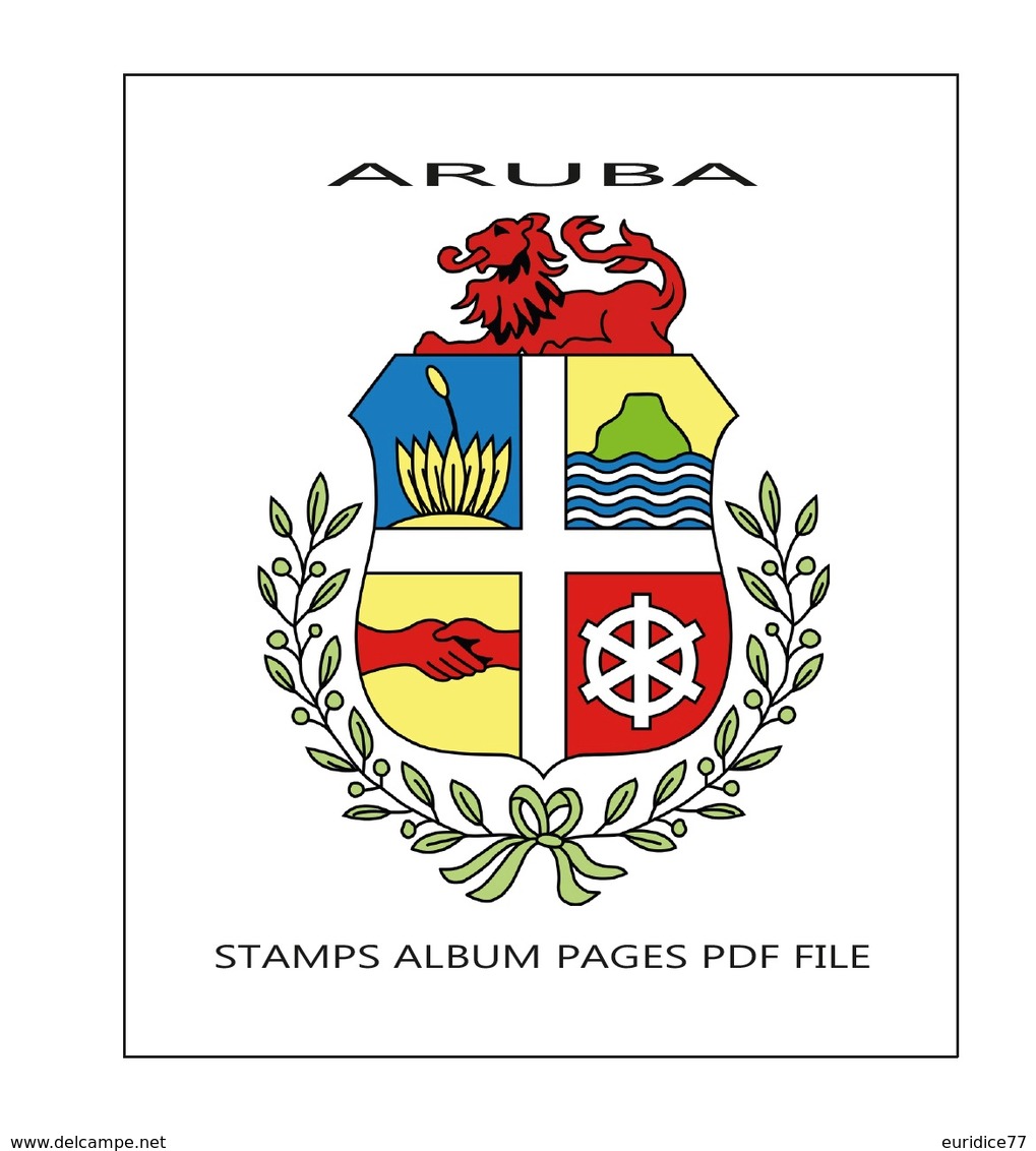 Suplemento Filkasol ARUBA 1986-2015 (75 Pag.) - Montado Con Filoestuches HAWID Transparentes - Pré-Imprimés