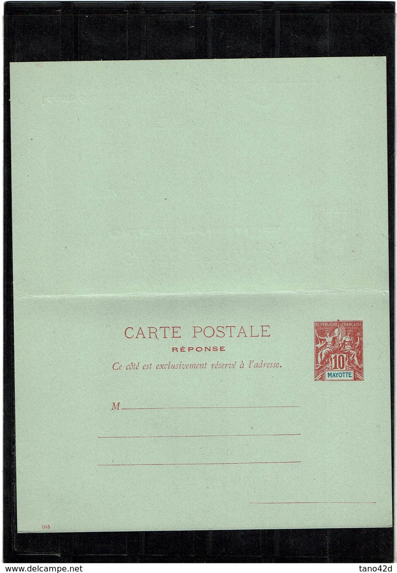 CTN27COL3- MAYOTTE CPRP 10c+10c CARMIN DATE 048 NEUVE - Enteros Postales & PAP