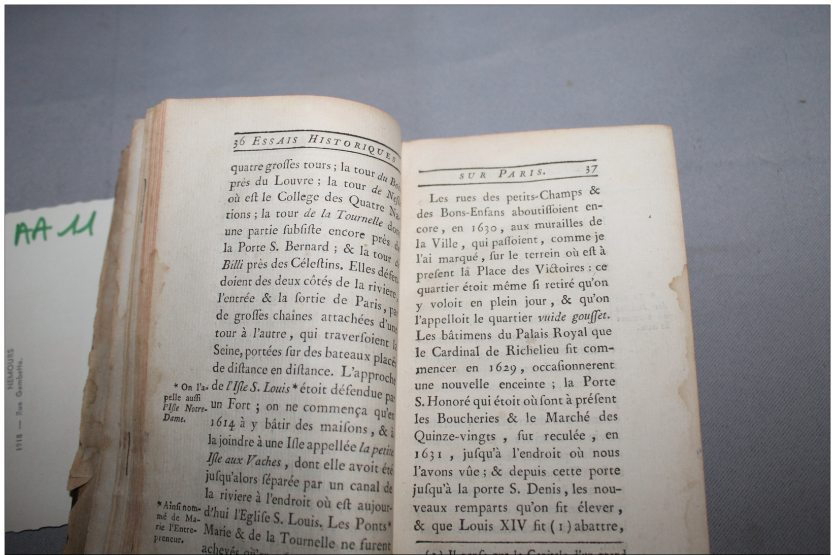 Essai Historique Sur Paris Tome I 1763 - 1701-1800