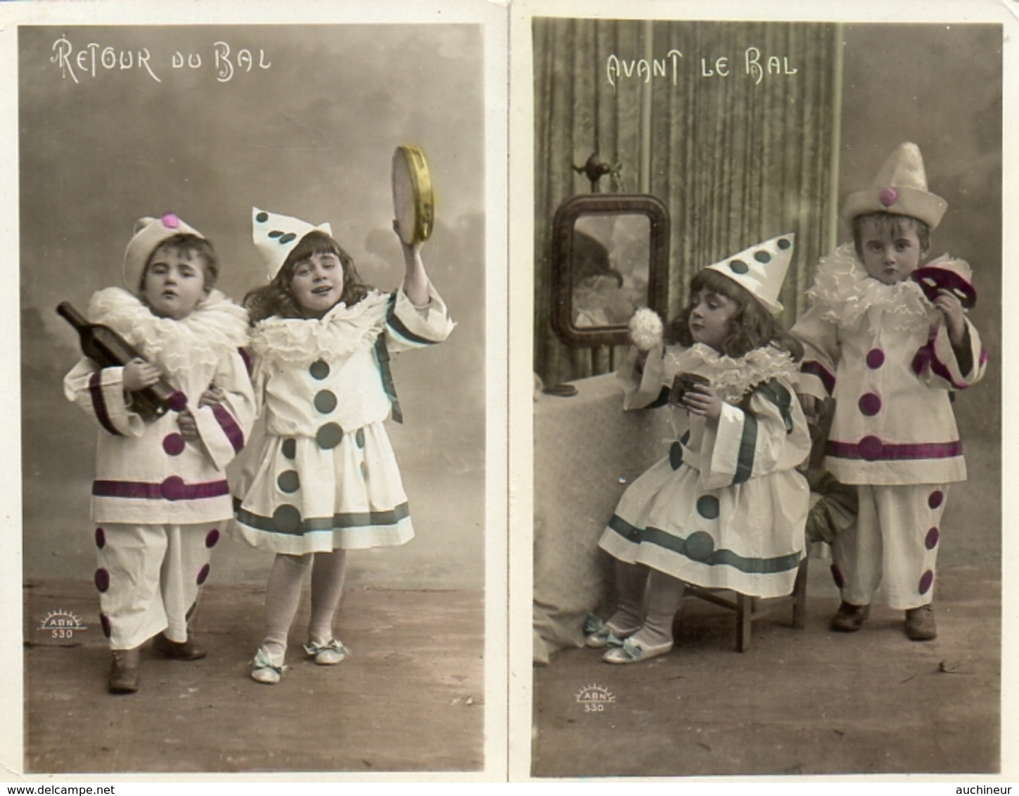 Enfant Photo 331, Costume Pierrot X 2 - Ritratti