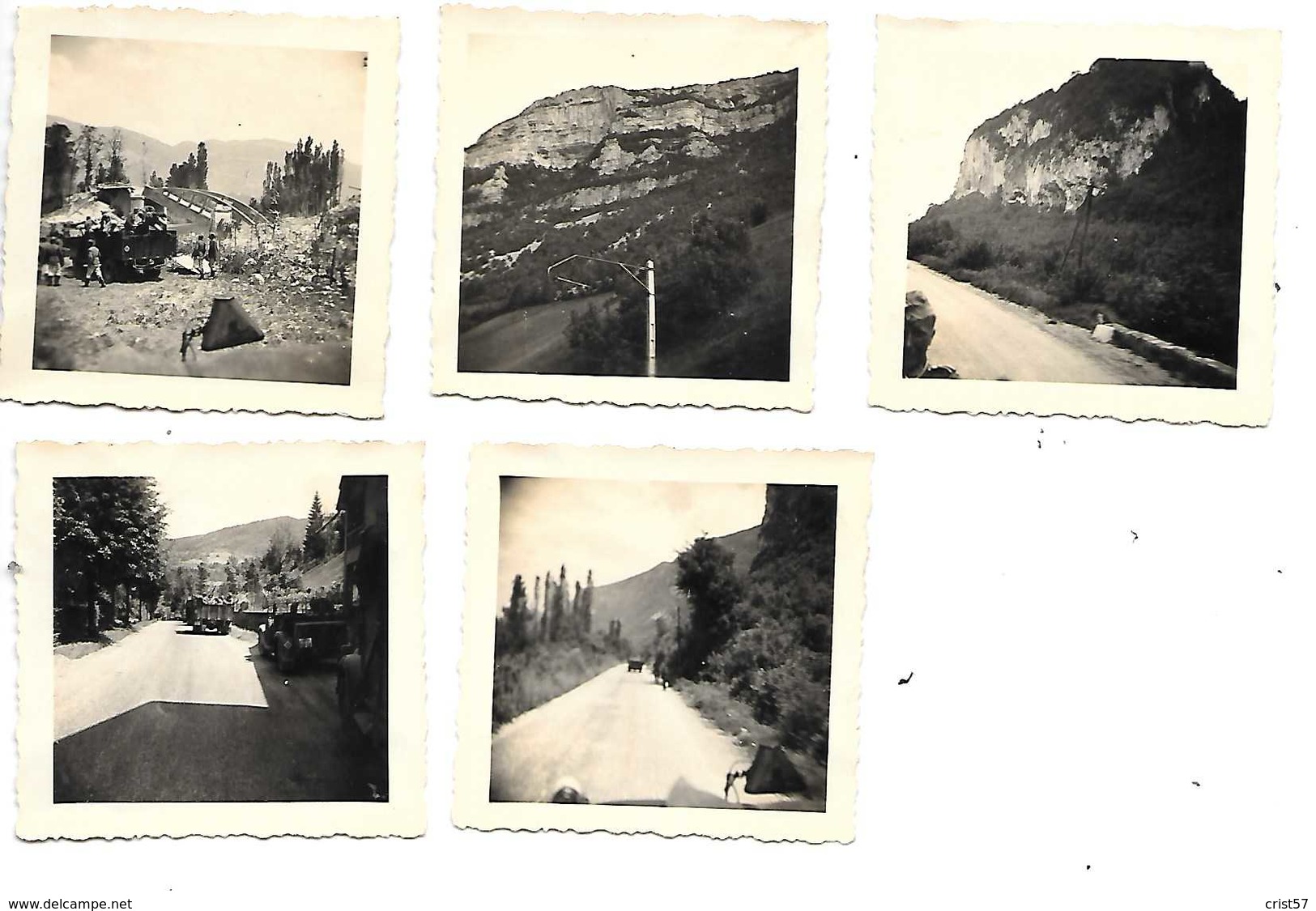 01 NANTUA  ET ENVIRONS LOT 5 PHOTOS ALLEMANDES 1940 / 1944 - Nantua