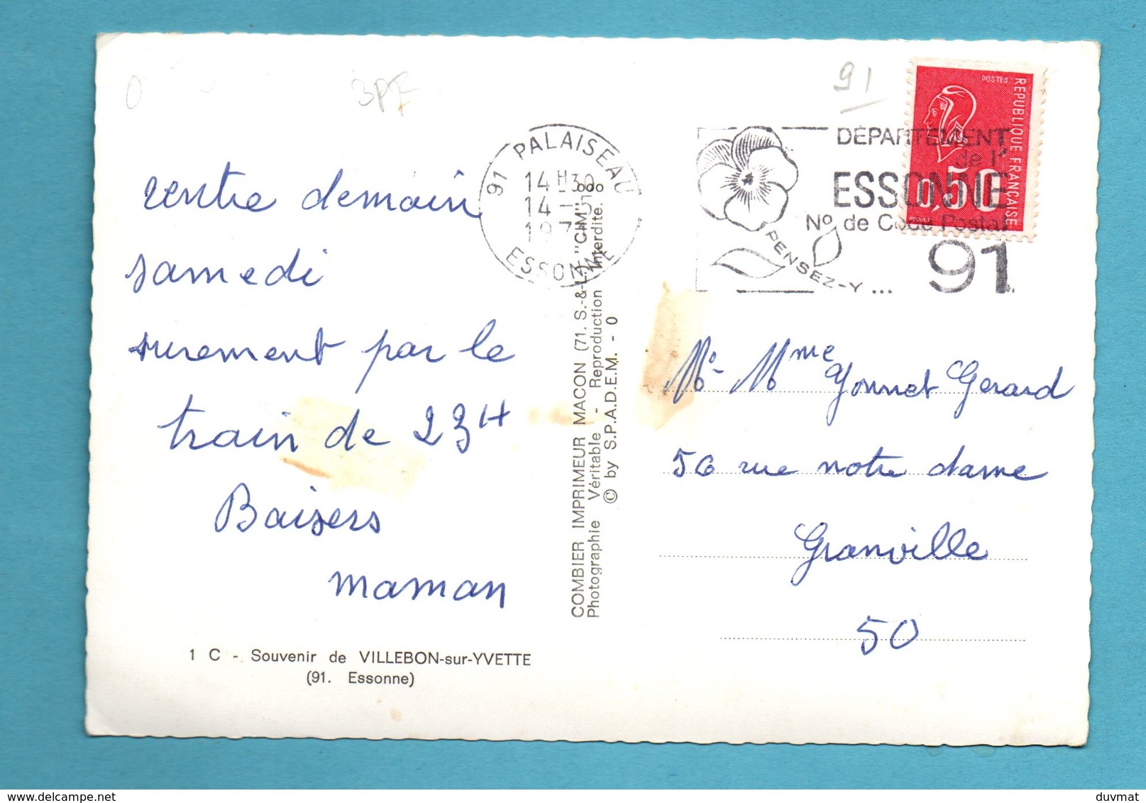 91 Essonne Villebon Sur Yvette  Carte Multivues ( Petites Taches Au Dos Voir Scans - Autres & Non Classés