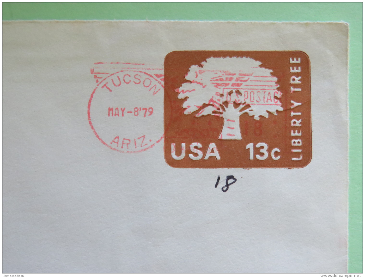 USA 1979 Stationery Cover Tree 13 C From Tucson To South Africa - University Of Arizona - 1961-80
