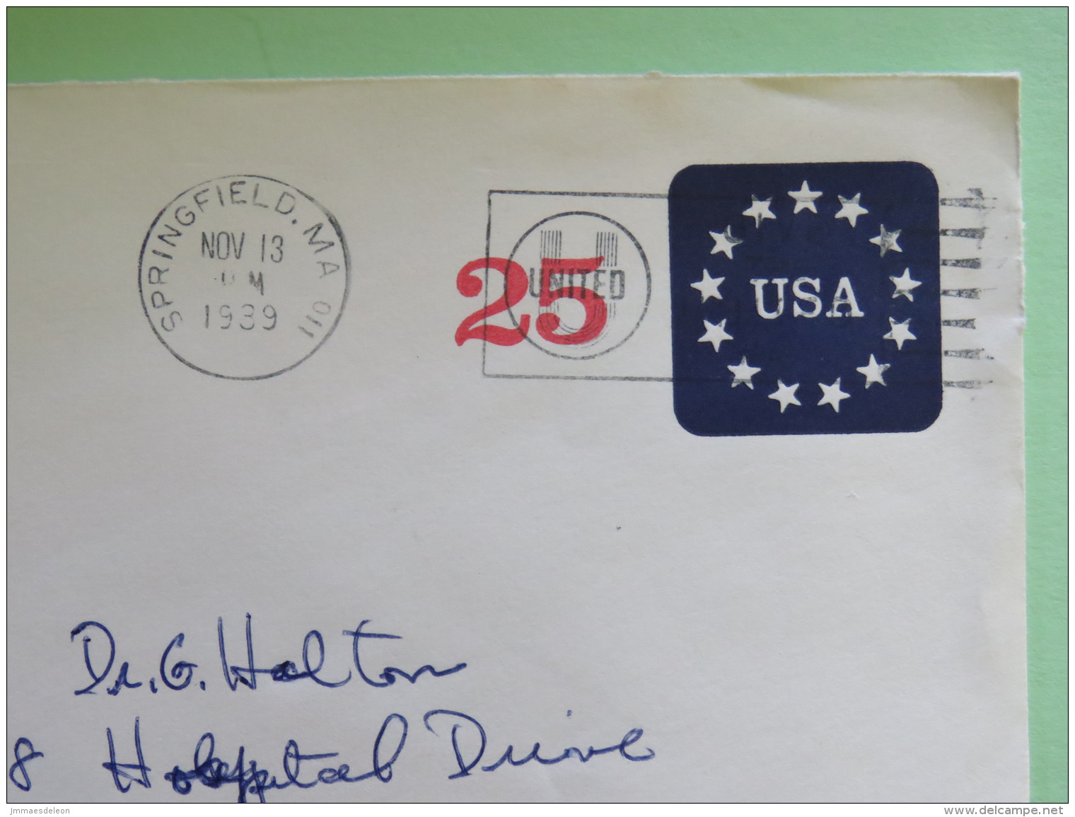 USA 1989 Stationery Cover Stars 25 C From Springfield - 1981-00