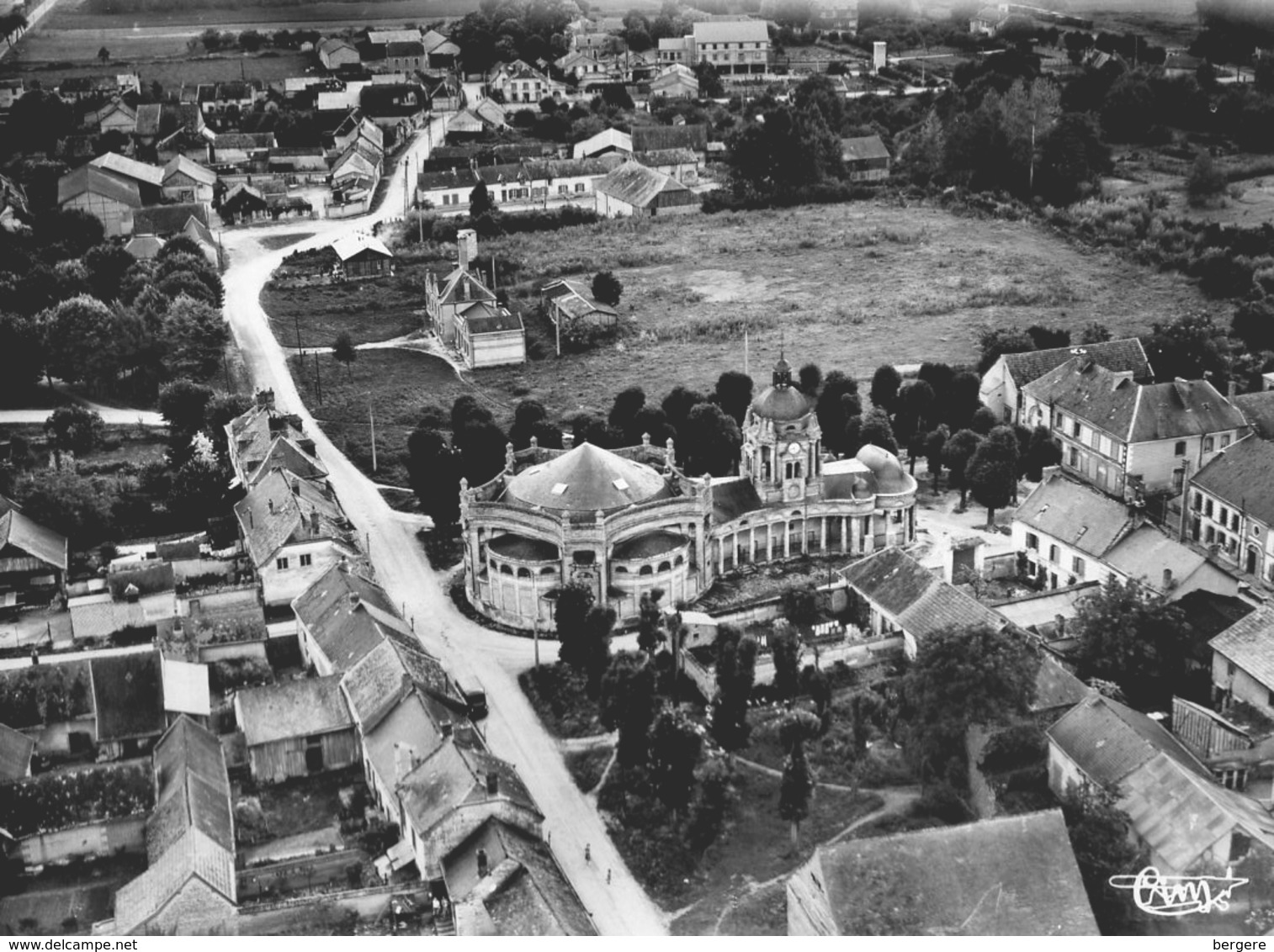 08. CPSM.  ASFELD.  Vue Aérienne, L'église. - Autres & Non Classés