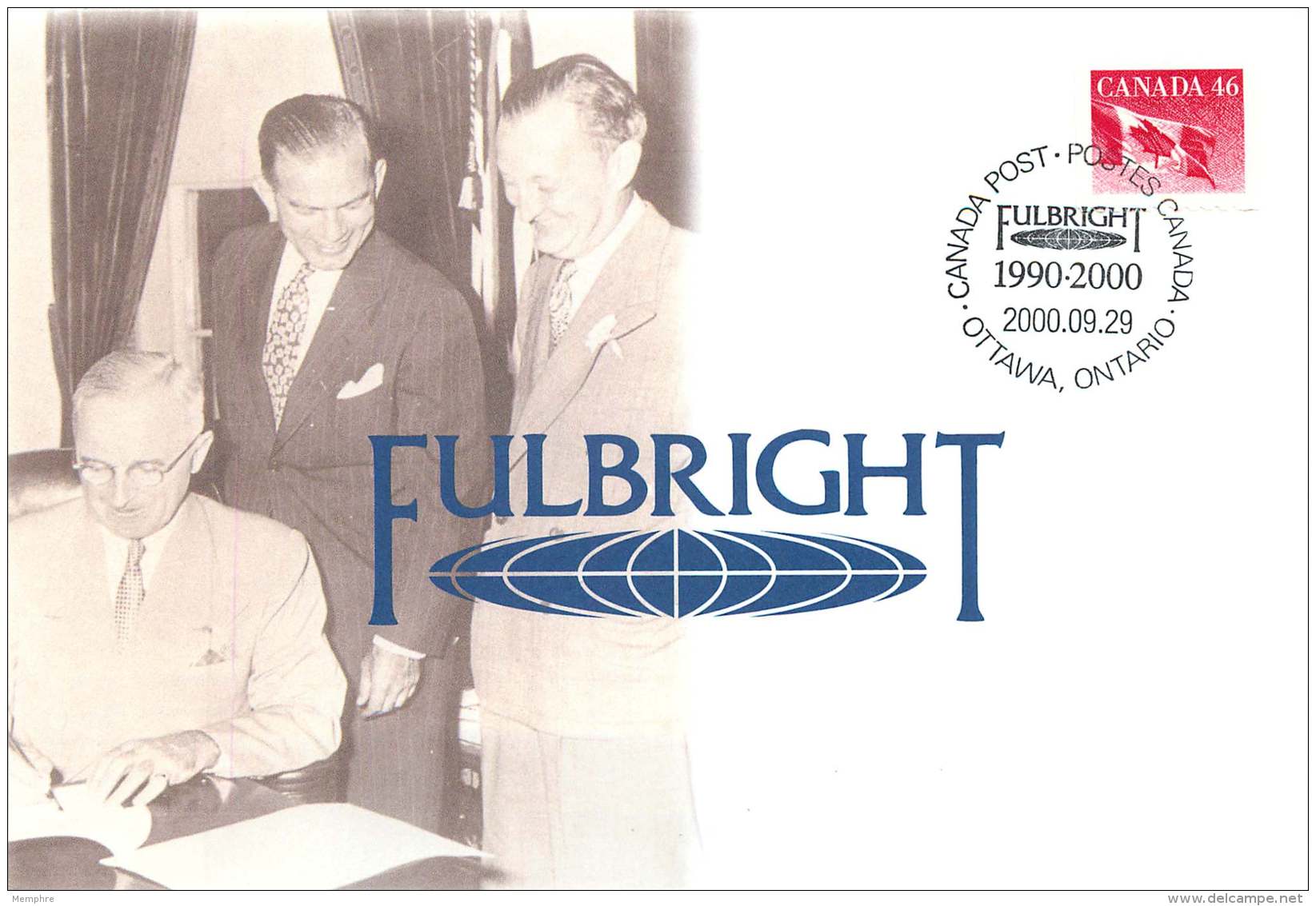 2000-  Fulbright Educational Exchange Program  S43 - Enveloppes Commémoratives