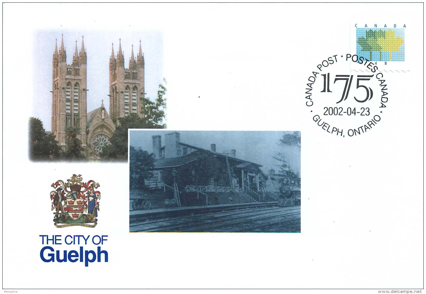 2002- City Of Guelph ON 175th Ann S48 - Sobres Conmemorativos