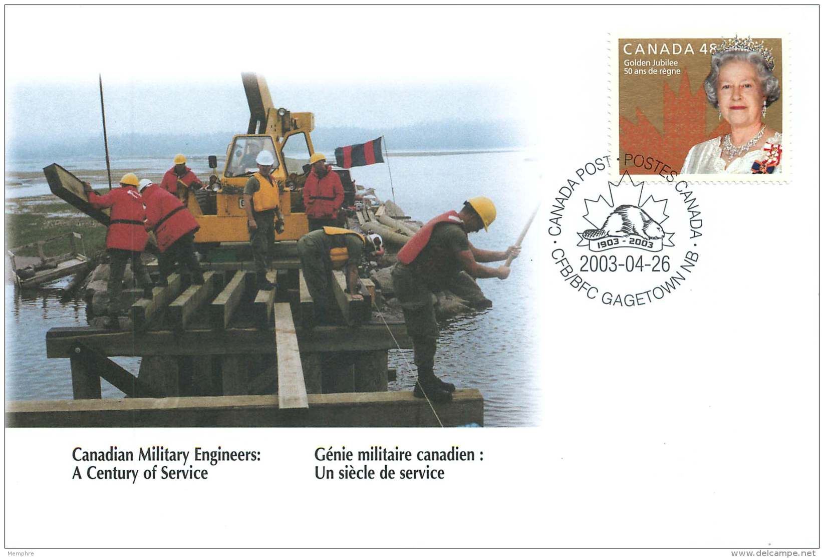 2003- Canadian Military Engineers Centenary S53 - Sobres Conmemorativos