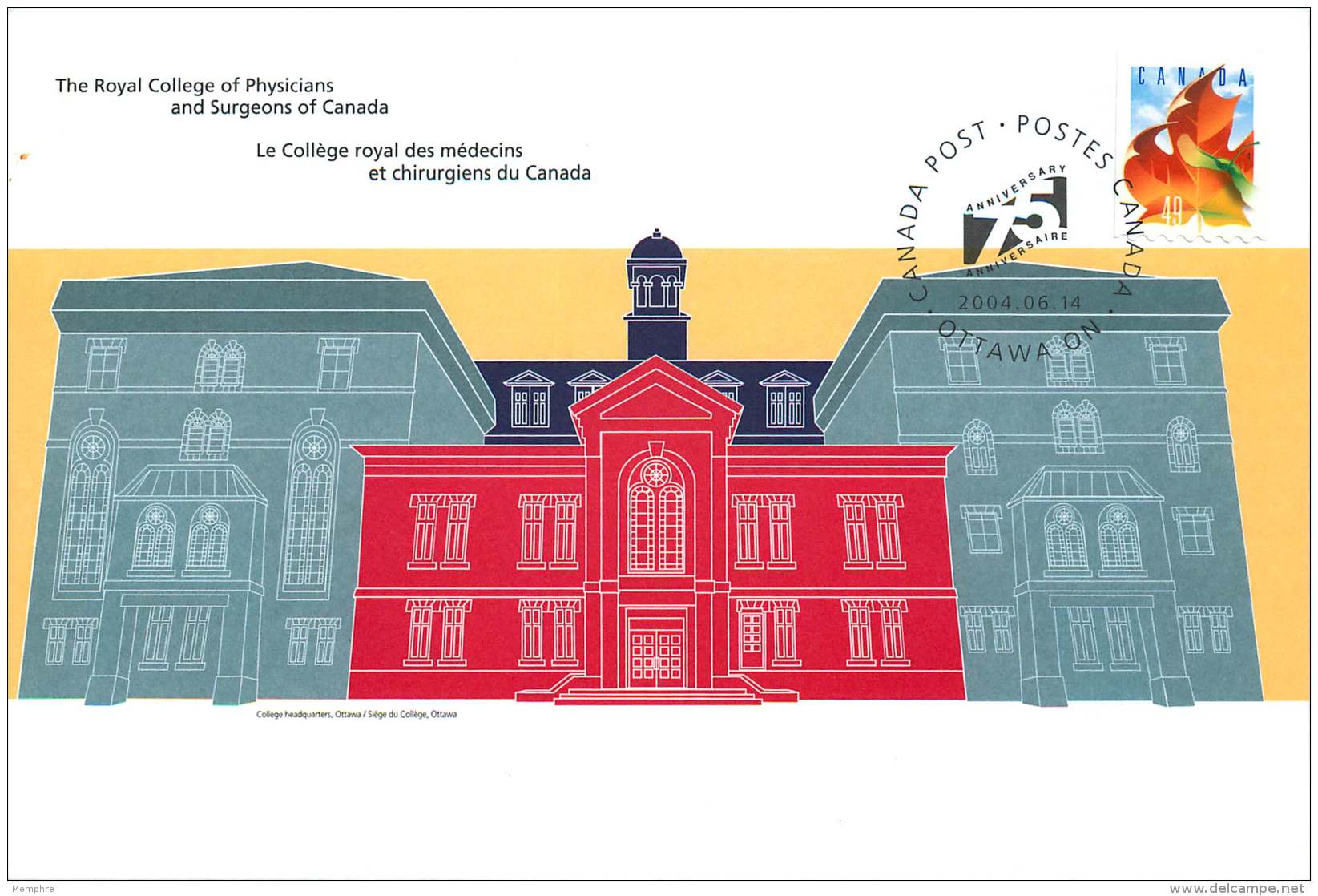 2004-  Royal College Of Physicians And Surgeons Of Canada 75th Ann S61 - HerdenkingsOmslagen