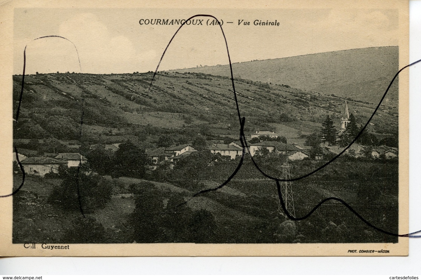 CPA. D01. COURMANGOUX. VUE GENERALE.  Coll GUYENNET. C I M - Non Classés