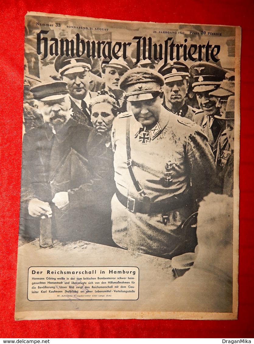 Hamburger Illustrierte No 33, Avgust 1943. German Army, WW2 - 1939-45