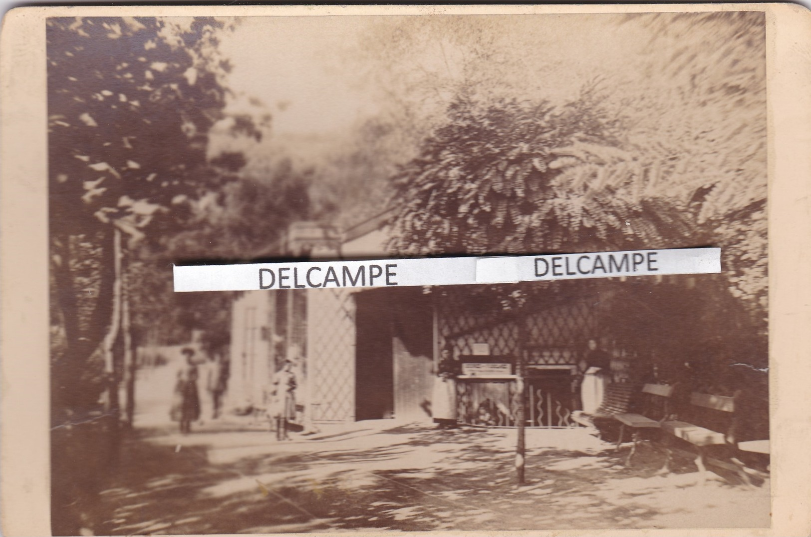 LAMALOU LES BAINS 1880/90 - Photo Originale De L'Etablissement De La Source L' USCLADE ( Hérault ) - Lieux