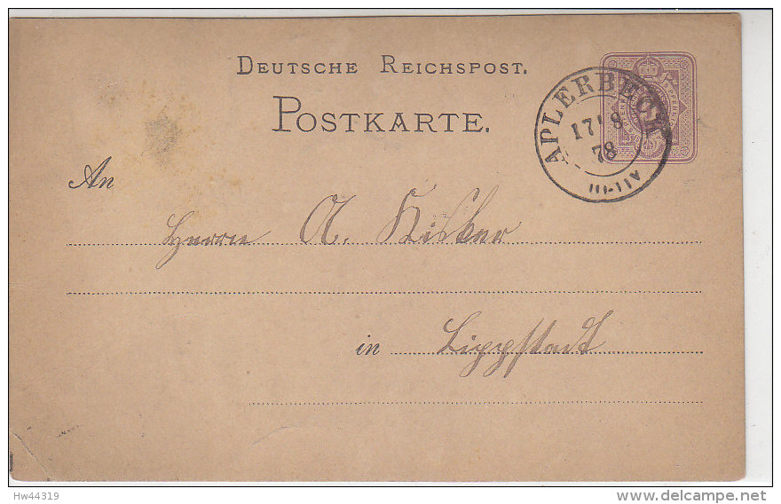 Ganzsache Aus (Dortmund) Aplerbeck 17.8.78 Nach Lippstadt - Briefe U. Dokumente
