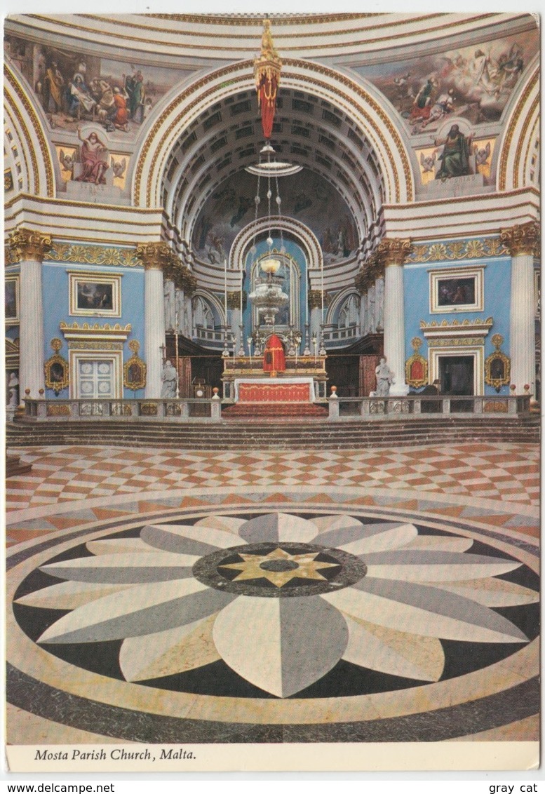 Mosta Parish Church, Malta, Unused Postcard [21112] - Malta