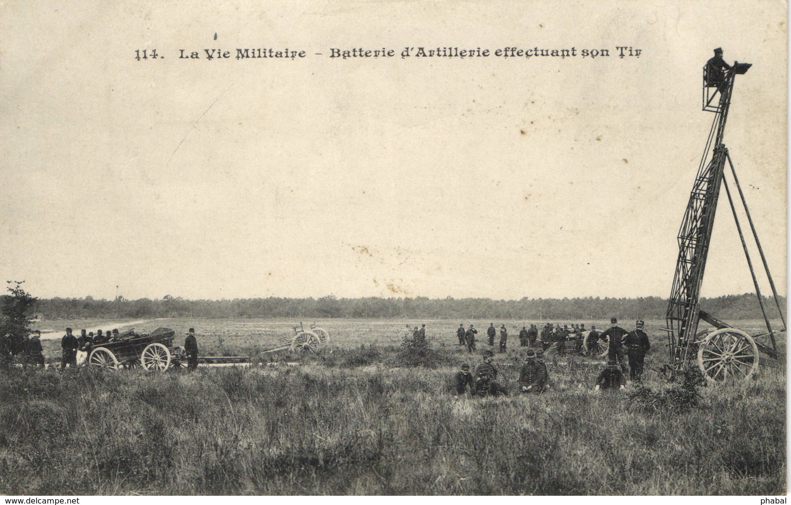 Military, Mobile Artillery Observer In Action, Old Postcard - War 1914-18